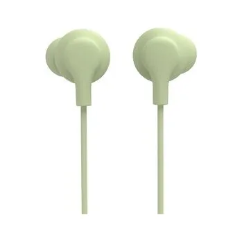 Sluchátka Hama USB-C sluchátka s mikrofonem Curly, špunty, zelená