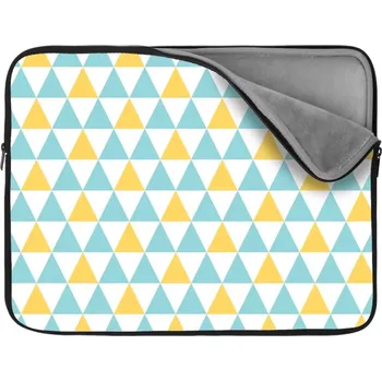 pouzdro na notebook Sablio Obal na notebook Dvoubarevné trojúhelníky - 13"