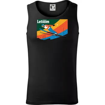 Letííím Skokan na lyžích - Tílko pánské Core - 2XL ( Černá )