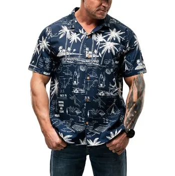 Pánská košile Otte Gear® Havajská košile Field Manual Camp Otte Gear®, Barva: FM-Navy, Velikost: 5XL