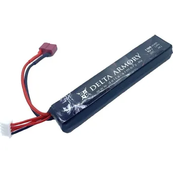 Baterie pro airsoftovou zbraň Akumulátor Li-Pol 11.1V/1100mAh (20C) T-konektor - Delta Armory