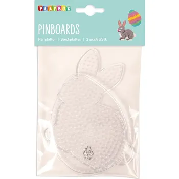 Dětské navlékací korálky Destičky pro zažehlování korálky 2ks zajic, vejce