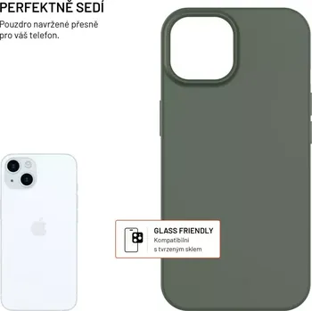 Telefonní příslušenství TPU gelový kryt FIXED ReStory pro Apple iPhone 15, zelený