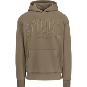 Pánská mikina PitBull West Coast - pánská KP mikina ORLANDO washed hnědá M