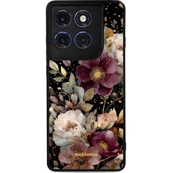 Pouzdro na mobilní telefon Lesklý kryt Mobiwear Glossy - Motorola Edge 60 Pro - G169G Zlatavé kvítky (Prémiové lesklé pouzdro, obal, kryt Mobiwear Glossy na mobil Motorola Edge 60 Pro - G169G Zlatavé kvítky, materiál Plast + TPU silikon - krytí po všech stranách, neošoupatelný)