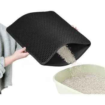 ČERNÁ ROHOŽKA DO PRO KOČKY STELIVO XXL 45 x 60