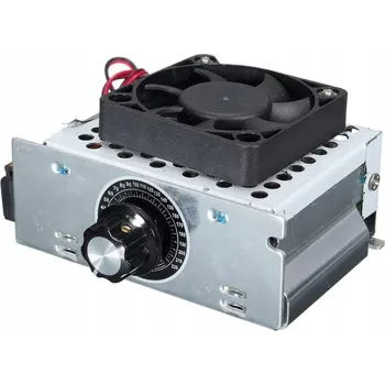 Měnič napětí REGULÁTOR OTÁČEK MOTORU VÝKONU NAPĚTÍ 0-220V 4000W 230V + ventilátor