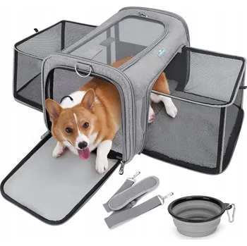 Taška pro psa a kočku PŘEPRAVNÍ TAŠKA PRO PSA KOČKU BATOH ROZŠIŘITELNÁ SKLÁDACÍ