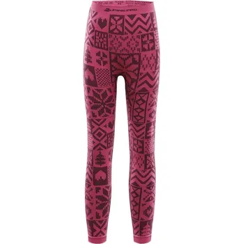 Dětské termo spodky spodky dětské dlouhé ALPINE PRO LESSO termo funkční tmavě růžové