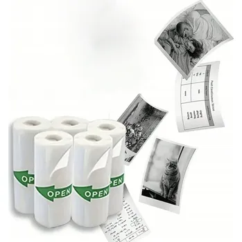 Samolepicí papír pro TISK Termální válečky VLOŽKY pro MINI TISKÁRNU 5x