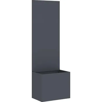 Zahradní dekorace vidaXL Soukromí na zahradě Antracit 50 x 140 cm Studeně válcovaná ocel [876443]