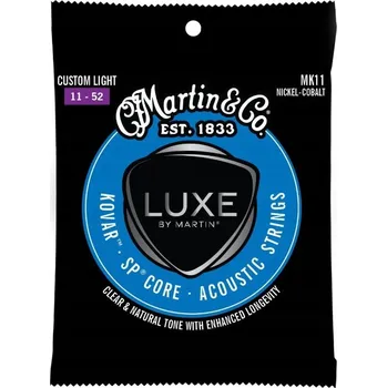Struna pro kytaru a smyčcový nástroj MARTIN MK11 CUSTOM LIGHT 11-52 KOVOVÉ STRUNY PRO AKUSTICKOU KYTARU