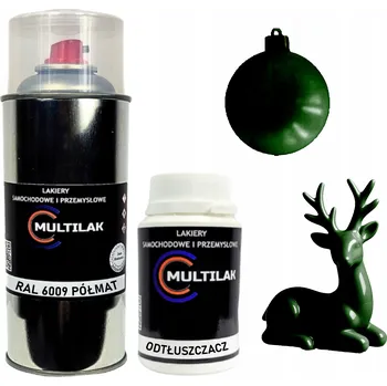 Barva ve spreji Lak ve spreji na figurky, skleněné a keramické ozdoby RAL 6009 POLOMAT