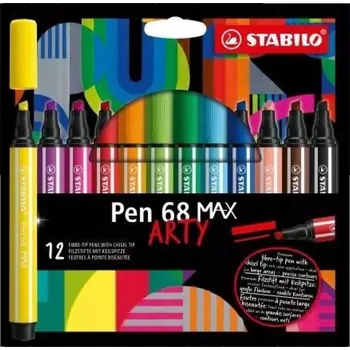 STABILO Fixy Pen 68 MAX pouzdro 12 Ks ARTY
