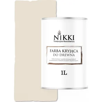 barva a nátěr na dřevo BARVA NA DŘEVO KRYCÍ NA DVEŘE RENOVACE KRÉMOVÁ RAL9001 LESK 1L