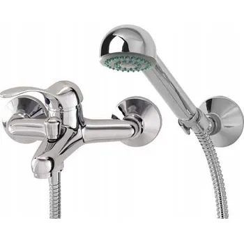 Vodovodní baterie Jednopáková nástěnná vanová a sprchová baterie DIAMOND LAGUNA, stříbrná