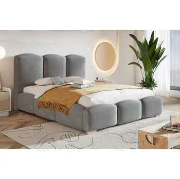 Ložnicová sestava Čalouněná postel Bed 14 box rozměr 90x200 vyberte barvu nohou Nohy chrom kulaté vyberte rošt Dřevěný rošt