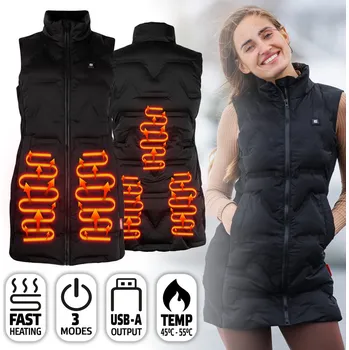 Pánská vesta Insportline Dámská vyhřívaná vesta WARMelong (Velikost: XL, Barva: černá)