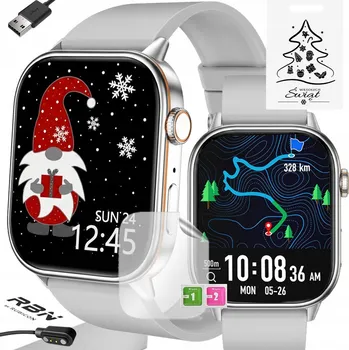 Hodinky Chytré Hodinky Rubicon RNCF42 stříbrný