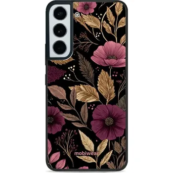 Pouzdro na mobilní telefon Lesklý kryt Mobiwear Glossy - Samsung Galaxy S22 - G170G Fialová kvítka (Prémiové lesklé pouzdro, obal, kryt Mobiwear Glossy na mobil Samsung Galaxy S22 - G170G Fialová kvítka, materiál Plast + TPU silikon - krytí po všech stranách, neošoupatelný potisk,)