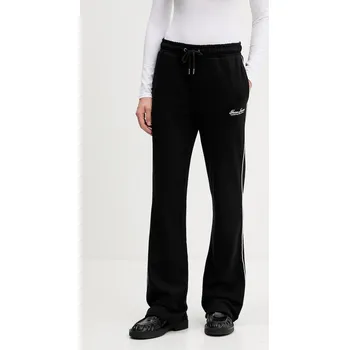 Dámské kalhoty Bavlněné tepláky Guess Jeans dámské, černá barva, s aplikací, W5YB32 K68I4 W5YB32.K68I4 99X, vel. L