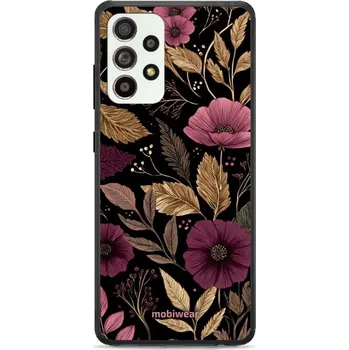 Pouzdro na mobilní telefon Lesklý kryt Mobiwear Glossy - Samsung Galaxy A52 - G170G Fialová kvítka (Prémiové lesklé pouzdro, obal, kryt Mobiwear Glossy na mobil Samsung Galaxy A52 - G170G Fialová kvítka, materiál Plast + TPU silikon - krytí po všech stranách, neošoupatelný potisk,)