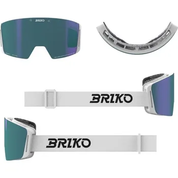Sjezdové lyžování Briko TITAN 8 SHARP LITE 2 LENSES-White SBGM3P1 lyžařské brýle