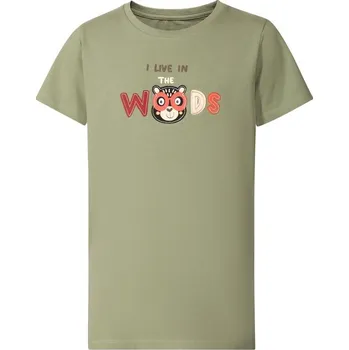 Chlapecké tričko triko dětské krátké NAX WERVO bavlněné zelené