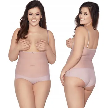 Body Mitex Glam Body zeštíhlující pudrová růžová 4XL