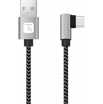 Datový kabel Kabel Techly USB - USB typ C 1 m černý