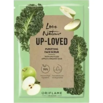 Pleťový peeling Čisticí pleťový peeling Love Nature Up-Loved s jablkem a kapustou