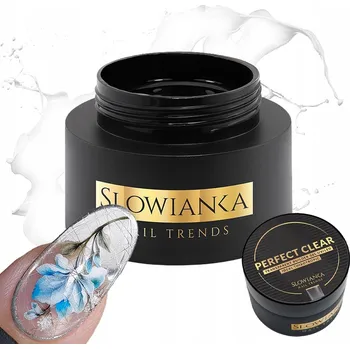 Lak na nehty Slowianka Gel Tixotropní Gel pro Prodlužování Nehtů Perfect Clear 15g