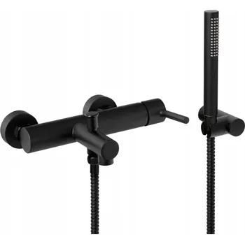 Vodovodní baterie Nástěnná vanová baterie DIAMOND ARUBA černá
