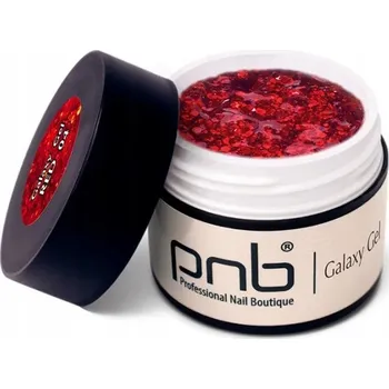 Lak na nehty Barva na zdobení nehtů PNB UV/LED Galaxy Gel 04 Red 5 ml