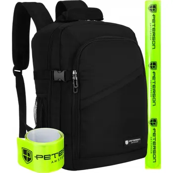 Městský batoh Peterson Batoh do letadla WIZZAIR RYANAIR zdarma cestovní zavazadlo 40x30x20 šedý