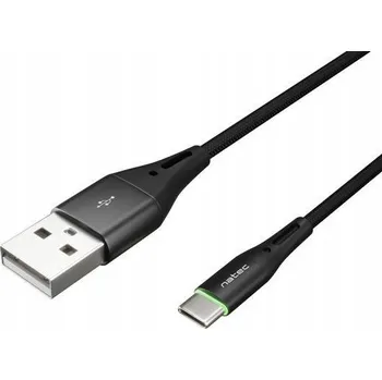 Datový kabel Kabel natec USB - USB typ C 1 m černý