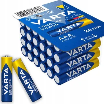 Článková baterie Alkalická baterie Varta Longlife Power AAA (LR3) 24 ks
