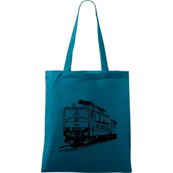 Vlak 363 - Taška bavlněná - 42 x 38 cm ( Petrolejová )