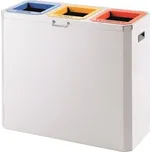 MEVA-TEC Tříkomorový koš na třídění odpadu