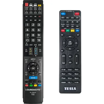 Dálkový ovladač TESLA TE-321 + ovládání TV (mini TV) - dálkový ovladač duplikát