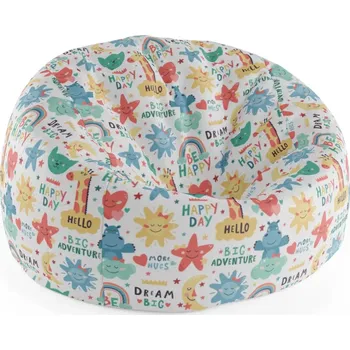 Sedací pytel Sablio Sedací vak Cocoon Happy day - 115 x 75 x 45 cm