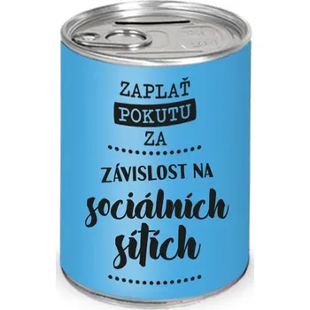 Pokladnička Humorná pokladnička Závislost na sociálních sítích