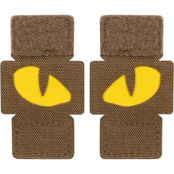 Nášivka M-Tac® Nášivka Tygří oči Laser Cut M-Tac®, 2 ks, Barva: Coyote / žlutá