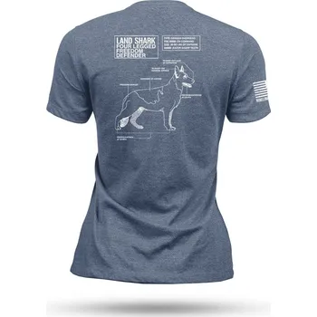 Nine Line® Dámské tričko Landshark Nine Line®, Barva: Blue, Velikost: L