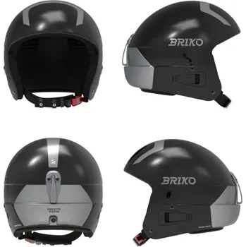 Briko VULCANO FIS 6.8 EPP-SHINY BLACK SILVER-helma - 56