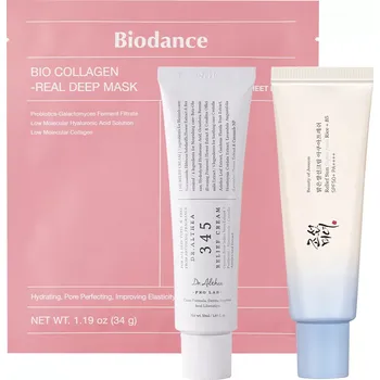 Pleťová kosmetika Sada - Daily Glow Set - Opalovací krém 50 ml + Lehký krém 50 ml + Maska 34 g