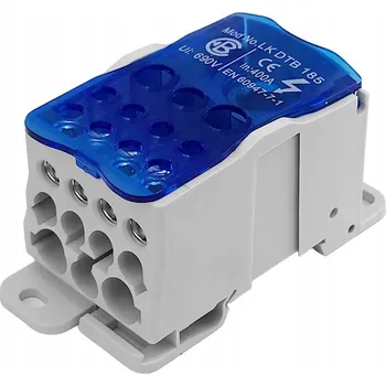 Rozvaděč Rozvodný blok LK DTB 185, rozdělovací blok na DIN lištu Elektro Becov