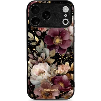 Pouzdro na mobilní telefon Lesklý kryt Mobiwear Glossy - Apple iPhone 17 Pro Max - G169G Zlatavé kvítky (Prémiové lesklé pouzdro, obal, kryt Mobiwear Glossy na mobil Apple iPhone 17 Pro Max - G169G Zlatavé kvítky, materiál Plast + TPU silikon - krytí po všech stranách, neošoupateln