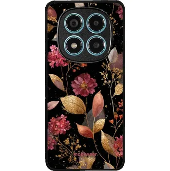 Lesklý kryt Mobiwear Glossy - Xiaomi Redmi Note 14 Pro 4G - G171G Zlatavé lístky a květy (Prémiové lesklé pouzdro, obal, kryt Mobiwear Glossy na mobil Xiaomi Redmi Note 14 Pro 4G - G171G Zlatavé lístky a květy, materiál Plast + TPU silikon - krytí po všec