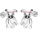 Stříbrné dětské náušnice pejsci